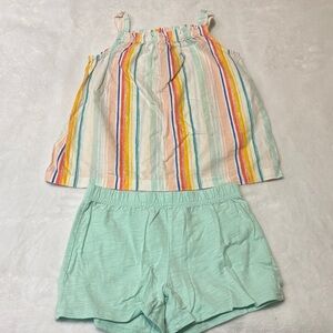 Carter's Colorful Striped Toddler Shorts Set